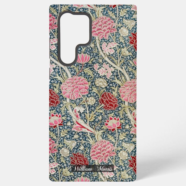 Cray Pattern - Blume & Blätter - William Morris Samsung Galaxy Hülle (Rückseite)