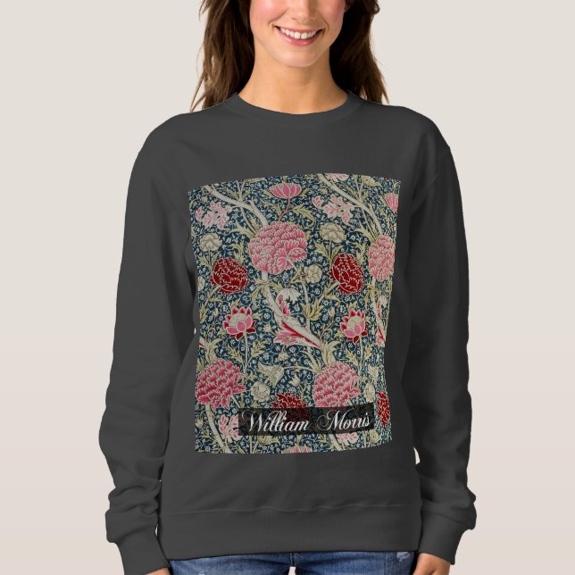 Cray Pattern - Blume & Blätter - William Morris Sweatshirt (Vorderseite)