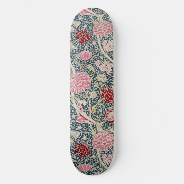 Cray Pattern (von William Morris) Skateboard (Vorderseite)