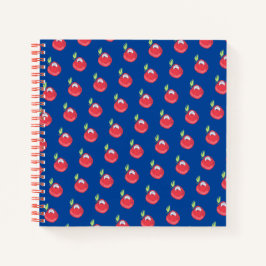 Crayon Apple Pattern Notizbuch