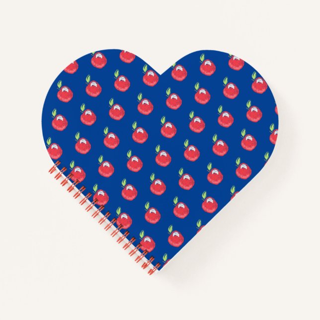 Crayon Apple Pattern Notizbuch (Vorderseite)