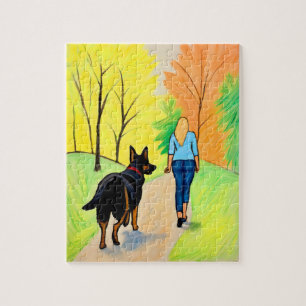 Crayon Art Puzzle Geschenkidee Deutsche Schäferin/
