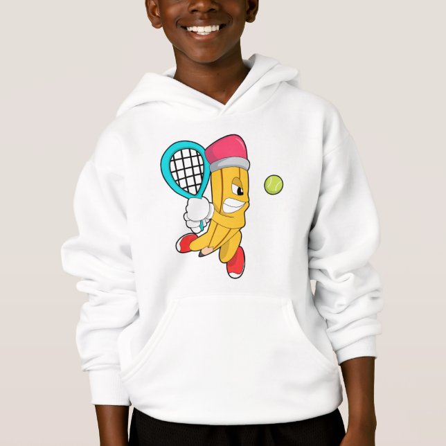 Crayon au tennis avec raquette de tennis (Devant)