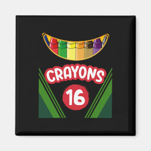 Crayon Box Fun Teacher Student Crayon Squad Hallow Magnet