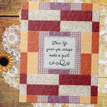 Crayon Box Patchwork Print<br><div class="desc">Personalisieren Sie dieses bunte "Crayon Box Quilt" Patchwork gemustertes Puzzle mit Ihrem eigenen Text für ein einzigartiges Geschenk. Süße Ware für Quilter, Nahtlose oder für jeden, der einen Geschmack für gemütliche rustikale Wohngestaltung hat.</div>