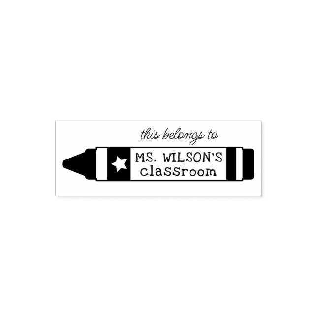 Crayon Dies gehört zum Lehrerklub Permastempel (Design)