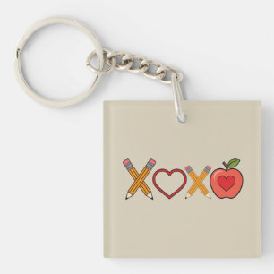 Crayon et pomme XOXO pour la Saint-Valentin pour l