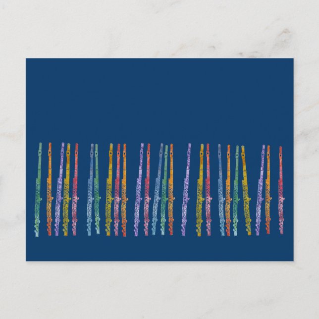 Crayon Flutes Postkarte (Vorderseite)