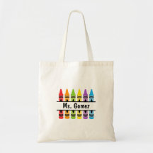 Crayon Nom de l'enseignant Sac fourre-tout commerc