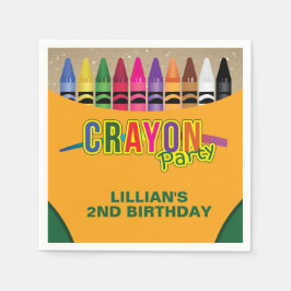 Crayon Party Serviette