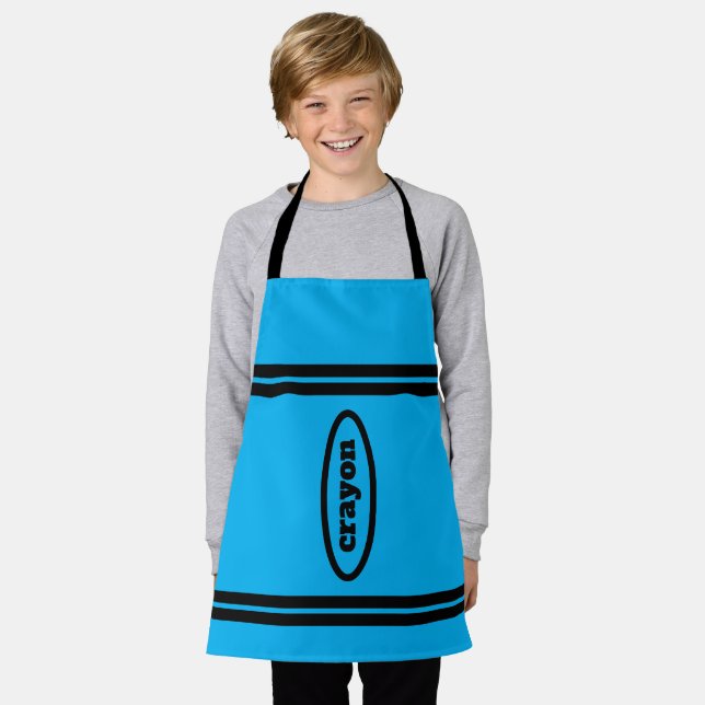Crayon Schürze Family & Group Kostüm für Kids-Blue (Getragen)