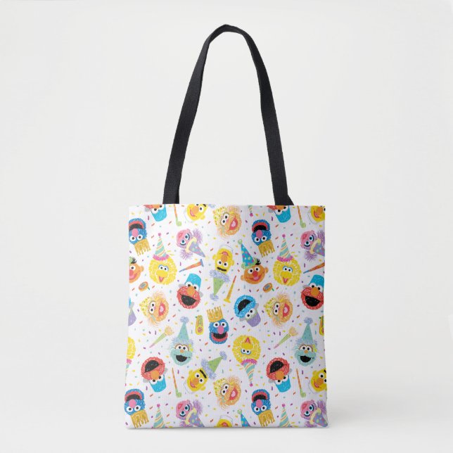 Crayon Sesame Freunde Party-Muster Tasche (Vorderseite)