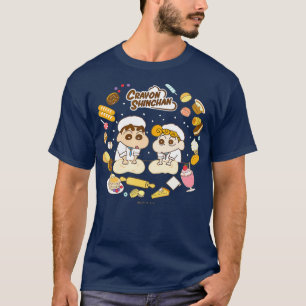 Crayon Shin-chan Brot backen mit Himawari Time T-Shirt