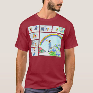 Crayon Shin-chan Shin-chan und Hiroshi Wet Day T-Shirt