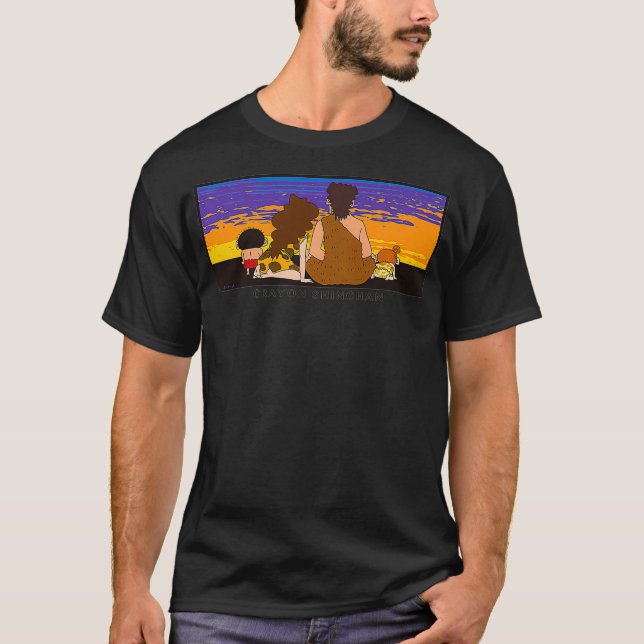 Crayon Shin-chan Sonnenuntergang Primitive Ära Pre T-Shirt (Vorderseite)