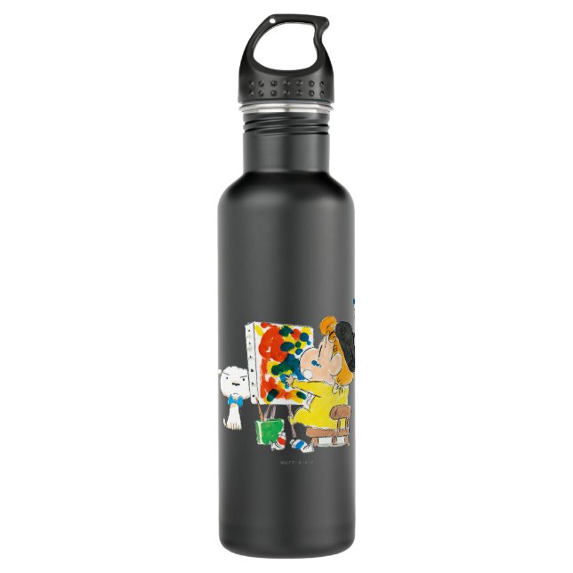 Crayon Shinchan zeichnend Himawari Edelstahlflasche (Vorderseite)