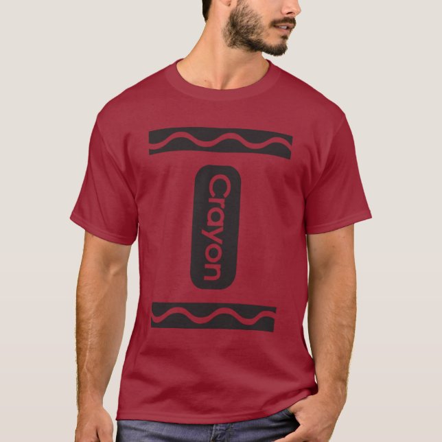 Crayon Tshirt Halloween Kostüm für Männer Frauen A (Vorderseite)