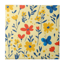 Crayon und Butterfly-Blume