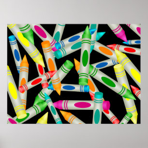 Crayon Wallpaper Poster