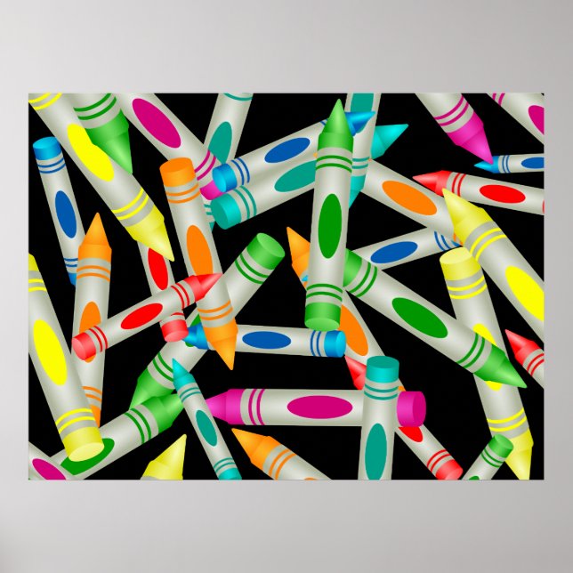 Crayon Wallpaper Poster (Vorne)