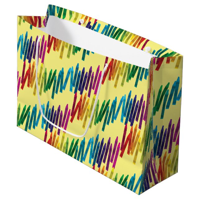 Crayons Anniversaire de enfant Party Art Grand sac (Devant Angle)