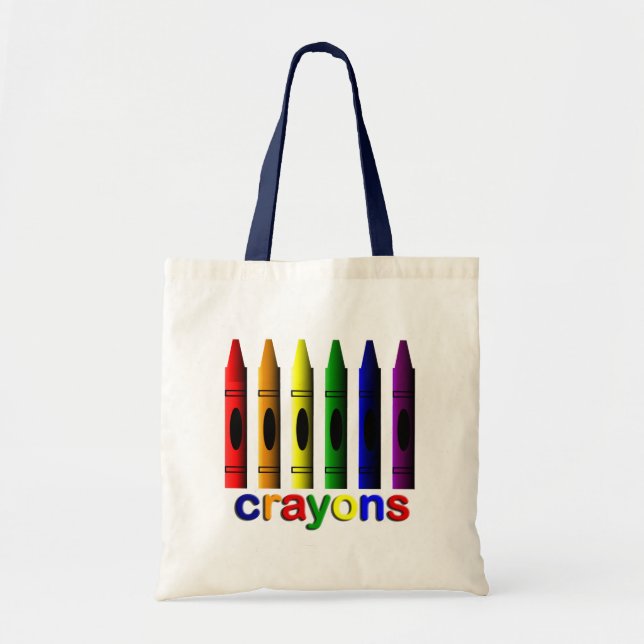 Crayons Art for Children Tote Bag Tragetasche (Vorne)