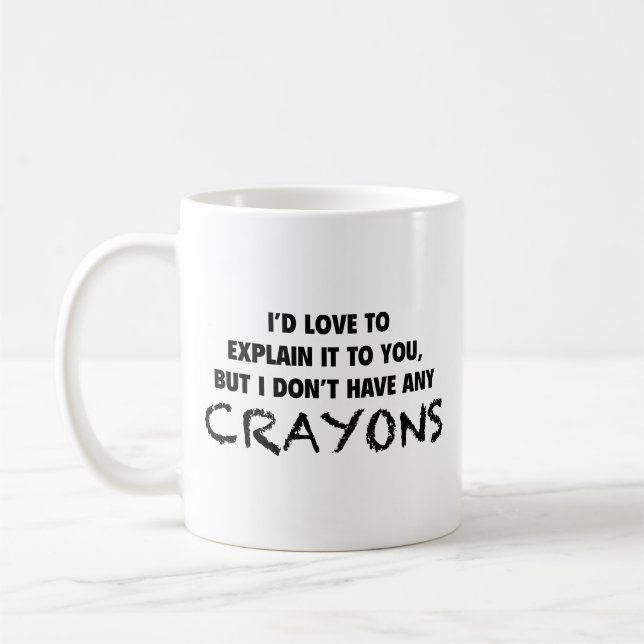Crayons Café Mug (Gauche)