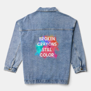 Crayons cassés couleur fixe
