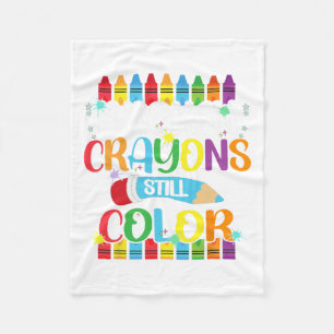 Crayons färben weiterhin Mental Health Awareness 7 Fleecedecke