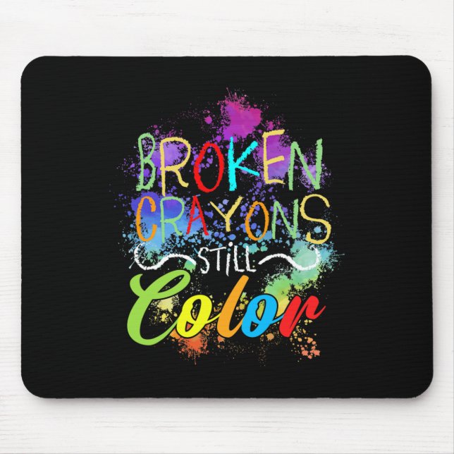 Crayons immer noch Farbselbstversorgung psychische Mousepad (Vorne)