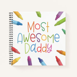 Crayons most Phantastisch Daddy Typografy | Notebo Notizbuch