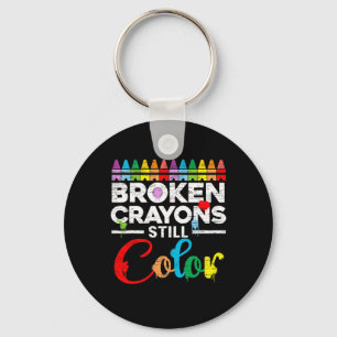 Crayons noch Farbe Mental Health Awareness unterst Schlüsselanhänger