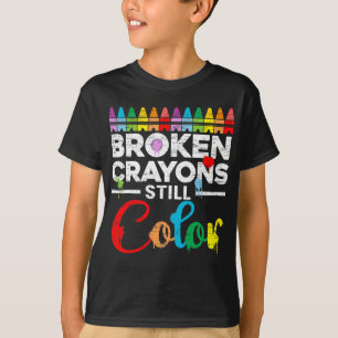 Crayons noch Farbe Mental Health Awareness unterst T-Shirt