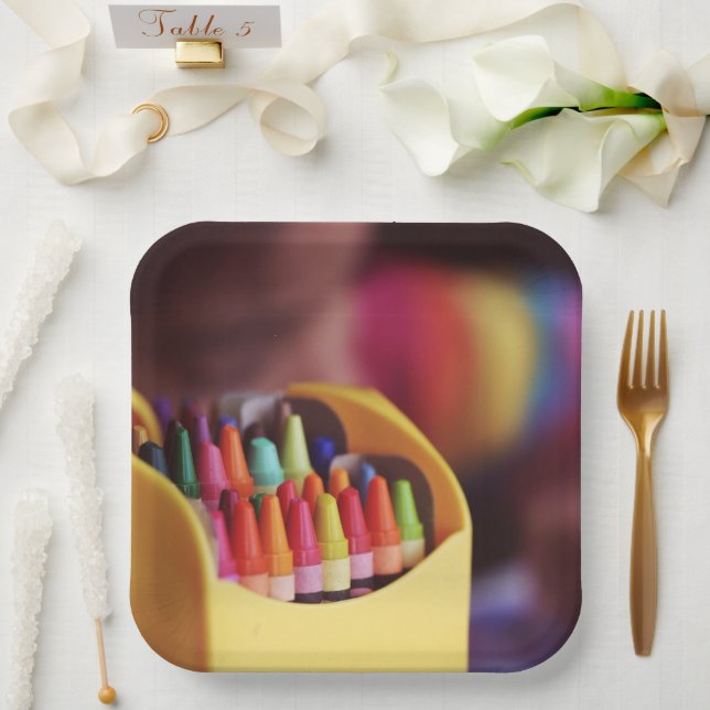 Crayons Pappteller (Hochzeit)