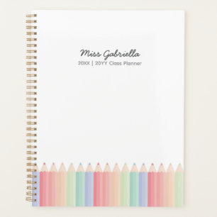 Crayons Personnalisés Planificateur Annuel pour En