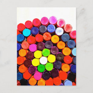 Crayons Postkarte