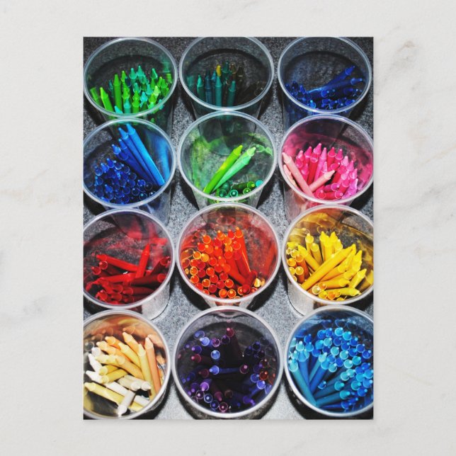 Crayons Postkarte (Vorderseite)