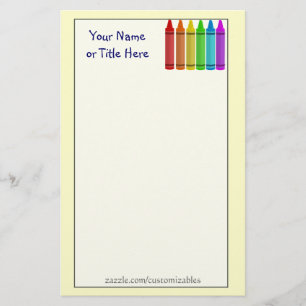 Crayons Stationery Briefpapier