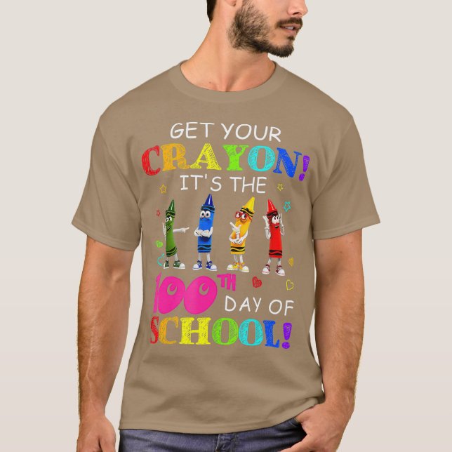 Crayons Tanzen bringt den Crayon zum 100. T-Shirt (Vorderseite)