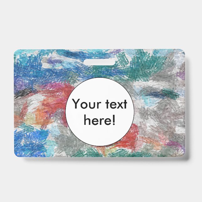 Crayons-Textur Ausweis (Vorderseite)