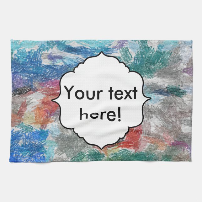 Crayons-Textur Geschirrtuch (Horizontal)