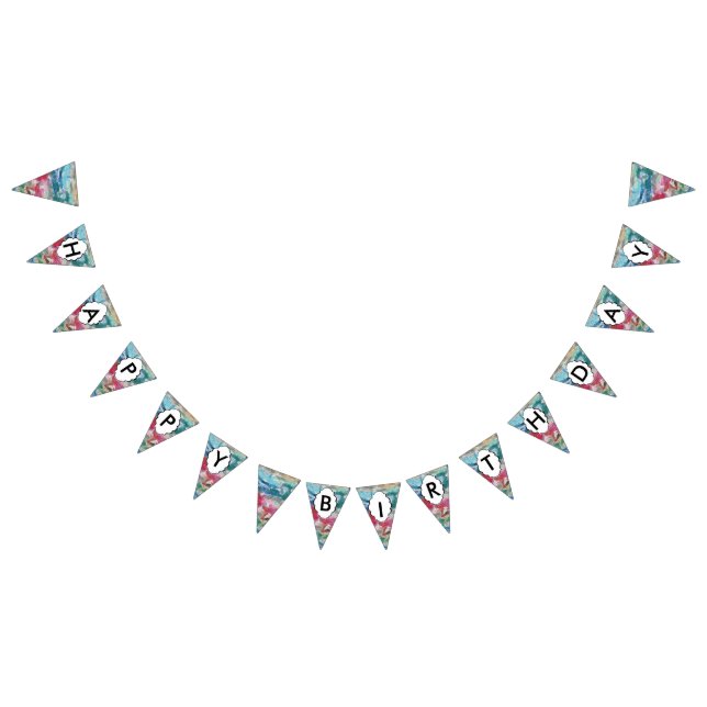 Crayons-Textur Wimpelkette (Alle)