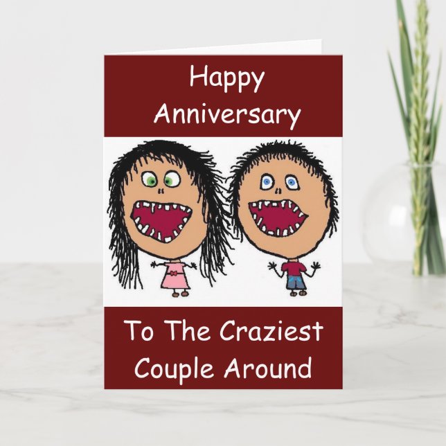 Craziest Around Funny Art Cards Karte (Vorderseite)