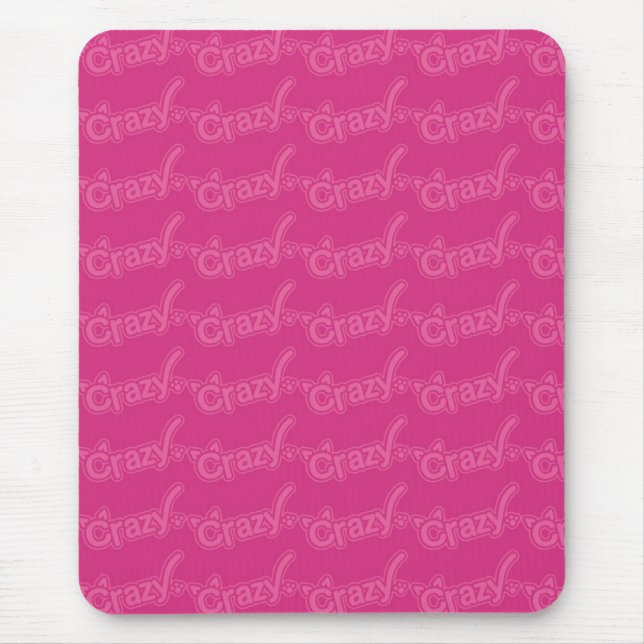 CRAZY マウスパッド タテ 001 PINK MOUSEPAD (Vorne)