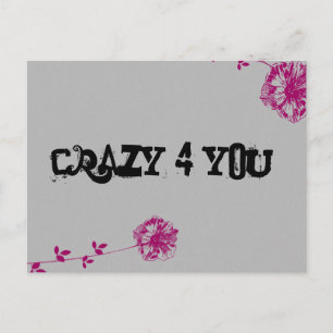 Crazy 4 You! Postkarte