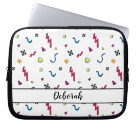 Crazy 80er - Muster Laptopschutzhülle