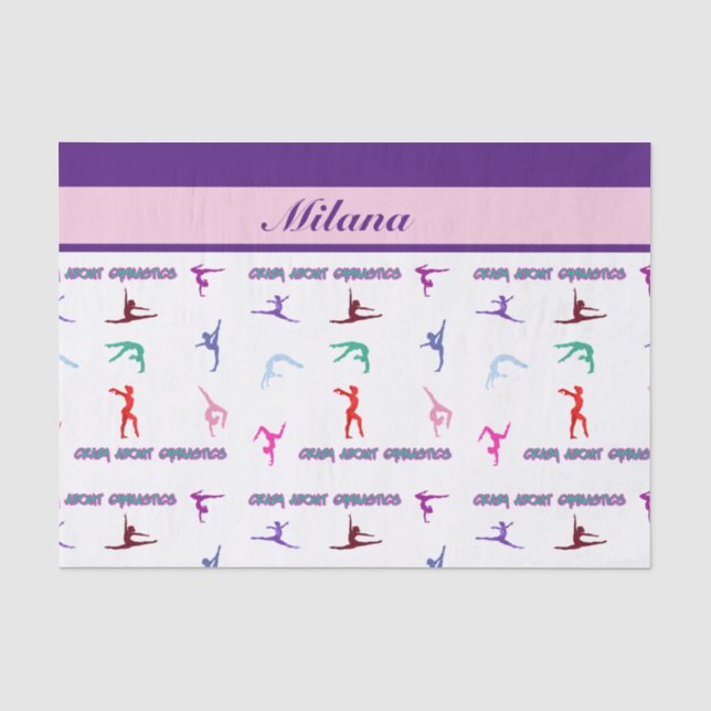 Crazy About Gymnastics Seidenpapier (Vorderseite)