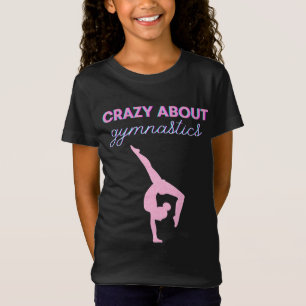 Crazy About Gymnastik Pink & White T - Shirt