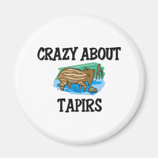 Crazy About Tapirs Magnet (Vorne)