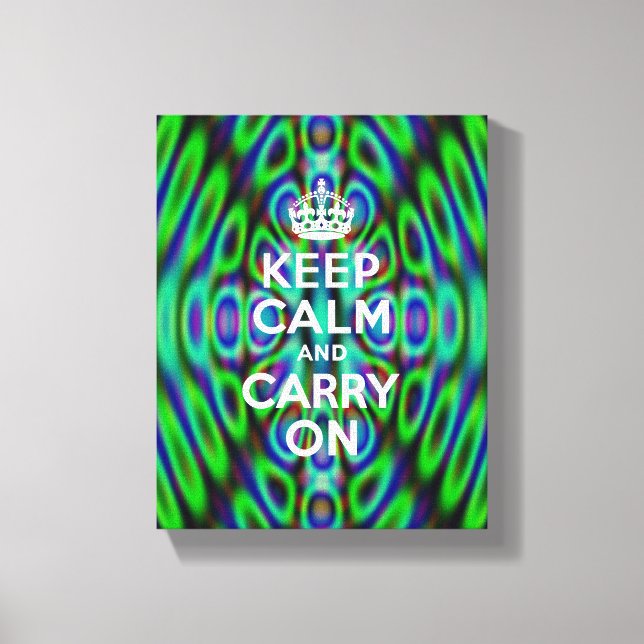 Crazy Abstrakt Behielt Calm Leinwanddruck (Vorderseite)